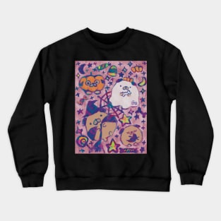 Happy Pug-O-Ween! #2 coloured Crewneck Sweatshirt